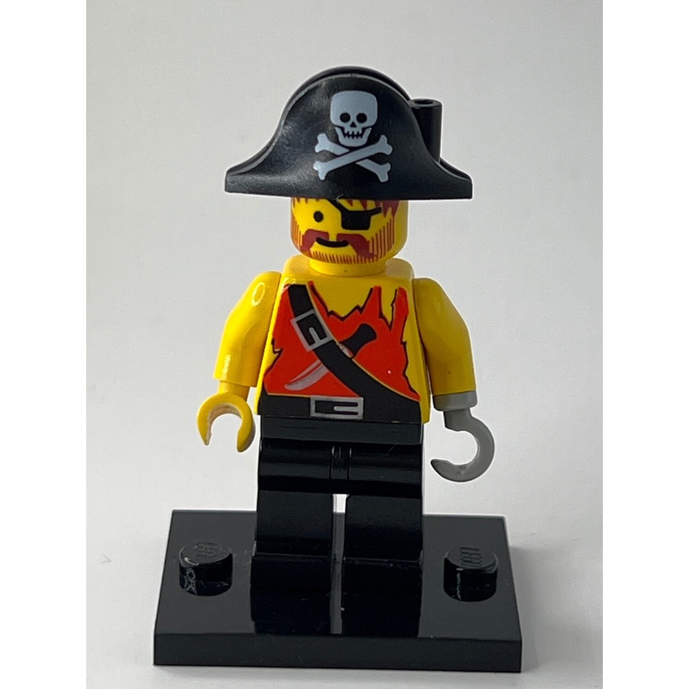 LEGO Pirates Minifigure Captain Ironhook Eyepatch Hook Hand Pi078